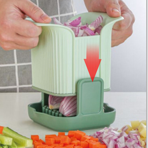Cortador de Verduras Multifuncional, Cortador Manual de Patatas para Patatas Fritas, Cortador de Patatas y Rábanos en Cubos para Cocina - Product Image 1