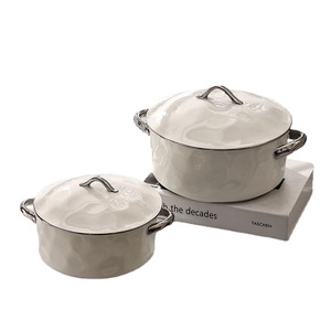 Bol à soupe en <span class=keywords><strong>céramique</strong></span> 6,5 "/8" <span class=keywords><strong>de</strong></span> luxe léger pour la famille, avec deux anses, bordure argentée à effet traqué à la main, artisanat sous-glaçure, ensemble d'ustensiles <span class=keywords><strong>de</strong></span> <span class=keywords><strong>cuisine</strong></span> en <span class=keywords><strong>céramique</strong></span> - Product Image 5