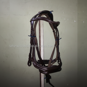 Nueva Brida de Cuero Estilo Western TAK Modelo 1826 con Costuras en Relieve para Equitación y Uso en Establos - Product Image 1