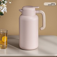 Bouilloire isotherme avec doublure intérieure en verre coloré, haute performance d'isolation, grande capacité, pour usage domestique et dortoirs étudiants