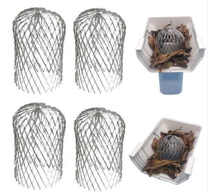 Bloc anti-feuilles et débris à usage domestique 4 pièces, protecteur de gouttière en <span class=keywords><strong>aluminium</strong></span>, filtre de protection de gouttière de 3 pouces. - Product Image 5