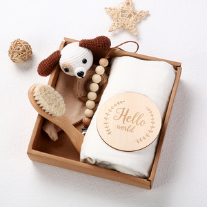 Lot <span class=keywords><strong>de</strong></span> 6 hochets animaux en bois au design nouveau, clochettes lion au crochet, bracelet musical <span class=keywords><strong>de</strong></span> dentition, attaches-tétines, jouet pour bébé, coffret <span class=keywords><strong>cadeau</strong></span> - Product Image 6