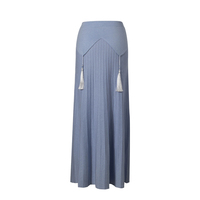 Ensemble deux pièces pour femme : jupe longue plissée et hauts tricotés personnalisés – Conjuntos de Mujer