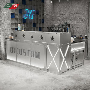 تصميم طاولة بار صناعية حديثة مخصصة وأثاث بار مصمم خصيصًا، خدمة تخصيص متكاملة لمساحات البارات التجارية - Product Image 4