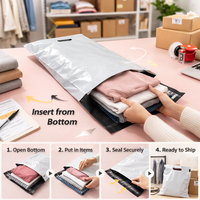 Enveloppes d'expédition en polyéthylène compostable avec logo personnalisé, 60 microns d'épaisseur, pour chaussures, fourrures, chaussettes, vêtements