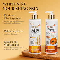 Lotion corporelle AHA hydratante, nourrissante, éclaircissante, exfoliante, soin de la peau, vente en gros, OEM, étiquette privée
