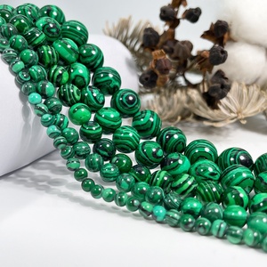 All'ingrosso di moda di <span class=keywords><strong>Malachite</strong></span> artificiale <span class=keywords><strong>pietra</strong></span> per la creazione di gioielli di <span class=keywords><strong>Malachite</strong></span> artificiale perline sciolte perline rotonde naturali - Product Image 2