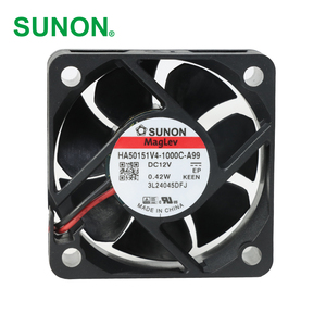 Sunon HA50151V4-1000C-A99ไฟฟ้า50x50x15มม. 12VDC 20mA 0.42วัตต์3200รอบต่อนาทีตู้แบริ่ง7.7CFM พัดลมระบายความร้อนตามแนวแกนพัดลม ODM - Product Image 1