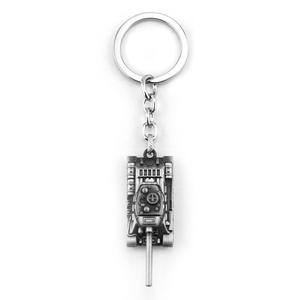 Trò chơi đồ trang sức thế giới của xe tăng Keychain cho nam giới WOT kim loại xe tăng đạn vòng chìa khóa móc chìa khóa mặt dây chuyền chaveiro - Product Image 4