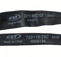 Ban Dalam Sepeda Ukuran Penuh C S T 12/14/26/28/20/22/24/26/27.5/29 Inch 700C Katup Schrader/Presta untuk Sepeda Gunung dan Sepeda Jalan Raya