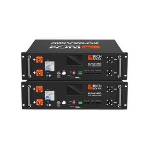 Batería LiFePO4 Prismática RichSolar ALPHA 5 PRO para Rack de Servidor, 51.2V 100Ah 5kWh 16 Celdas IP54 con Pantalla LCD, BMS y Ventilador WiFi - Product Image 1