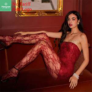 Offre Spéciale nouveau Style femmes Sexy Royal <span class=keywords><strong>soeur</strong></span> Style dentelle gros seins robe serrée et bas ensemble - Product Image 3