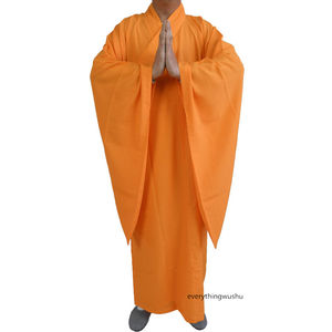 Robe de moines bouddhiste, vêtement <span class=keywords><strong>Shaolin</strong></span> Temple, tenue Haiqing, Arts martiaux, méditation, <span class=keywords><strong>Kung</strong></span> <span class=keywords><strong>fu</strong></span>, uniforme <span class=keywords><strong>Wushu</strong></span> - Product Image 3