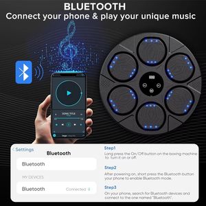 Machine de <span class=keywords><strong>boxe</strong></span> musicale <span class=keywords><strong>murale</strong></span> 2025 3.0 – Jeu interactif de frappe pour adultes et enfants – Entraînement avec 4 gants - Product Image 5