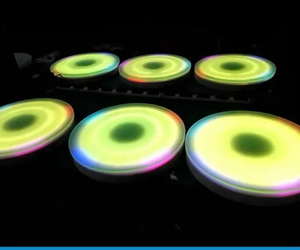 Lámpara de pie interactiva RGB Circle Led Brick Light <span class=keywords><strong>Dance</strong></span> Floor Touch Sensitive para Park Garden Square Landscape - Product Image 1