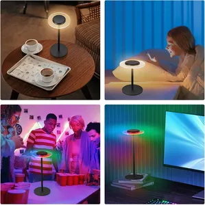 Lámpara de Mesa Inalámbrica RGB con Cambio de Color, Control Táctil, Regulable, Ideal para Cena/Patio/Dormitorio - Product Image 6