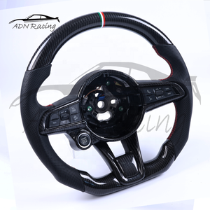 <span class=keywords><strong>พวงมาลัย</strong></span>คาร์บอนไฟเบอร์แบบสปอร์ตสำหรับ Alfa Romeo Stelvio Giulia ปี 2017-2021 - Product Image 3