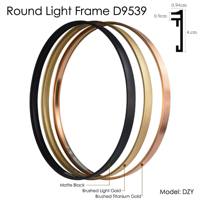 Marco Circular de Aluminio para Póster con Luz LED, Tamaño Personalizado, Espejo Artístico