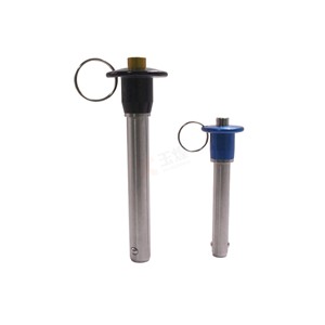 Perni a Molla con Blocco a Sfera in Acciaio Zincato, Perni a Molla Corti in Plastica con Anello di Trazione - Product Image 2