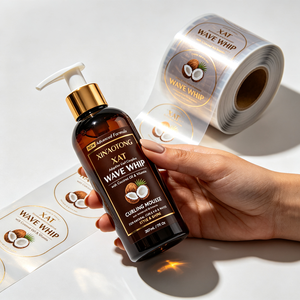 Autocollants personnalisés en gros avec logo, étiquettes adhésives dorées pour pots de bougies de soja, emballage brillant et étanche - Product Image 4