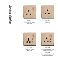 Or 13A prise britannique prise de courant murale USB interrupteur de prise électrique universel 10 trous 5m longueur de câble 16A capacités nominales