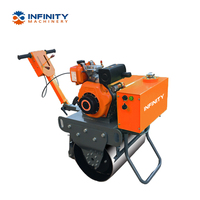 Nouveau design FR30 rouleau de route compacteur vibrant hydraulique à main