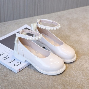 Lente Herfst Meisjes Glansleren Schoenen Mode Kinderen Prinses Casual Jurk Flats Zoete Vlinderdas Kinderen Schoolschoenen - Product Image 4