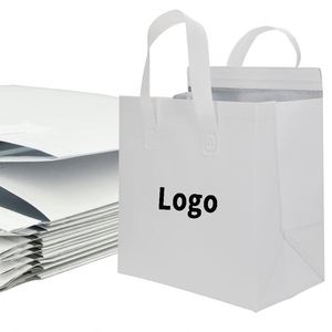 Non-woven Fabric High Quality Food Delivery Thermal Bag Outdoor Takeaway Wine Cake Food Insulated Cooler Bag With Handle - Product Image 1