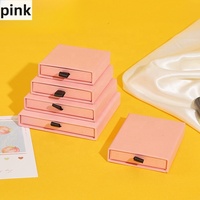 Boîte à bijoux de luxe en papier écologique avec revêtement UV, gaufrage et doublure en éponge, taille/couleur personnalisable pour bijoux et montres