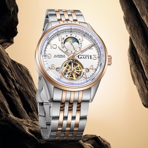 Montre Homme Automatique Mécanique BG5808 Édition 2025 – Montre Squelette Lumineuse pour Homme, Idéale pour le Business et le Sport - Product Image 3