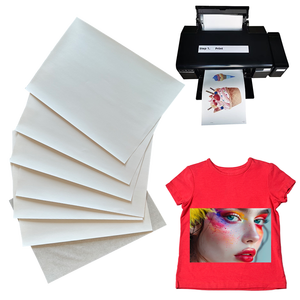 ورق نقل تي شيرت أبيض بحجم A4 من UNEWPRINT للأقمشة السوداء نقل الحرارة للمنسوجات