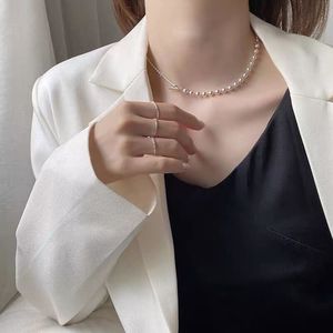 S925 Sterling <b>Silver</b> Beaded Necklace 38cm Chain Length Ball Shape <b>Choker</b> Everyday Wear Fine Jewelry - Product Image 4