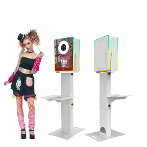 2024 evento de fiesta <span class=keywords><strong>feliz</strong></span> boda espejo mágico fotomatón pantalla táctil con soporte de impresora máquina de fabricación de imanes de fotos - Product Image 1