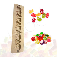 HNOC Moule à barre de chocolat en polycarbonate en plastique personnalisé Moule à bonbons en gelée en silicone pour sucettes oursons