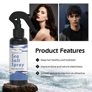 Semprotan rambut Label pribadi tebal instan semprotan rambut penata rambut alami Volume meninggalkan di laut semprotan garam