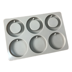 HY Moules pour comprimés d'aromathérapie en silicone à 6 cavités Ornements suspendus Moules à savon pour sachets de cire - Product Image 3
