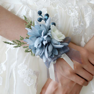 Ychon สายรัดข้อมือสำหรับผู้ชาย,ชุดอุปกรณ์ตกแต่งชุดสูทงานพรอมดอกไม้สำหรับงานแต่งงาน - Product Image 1