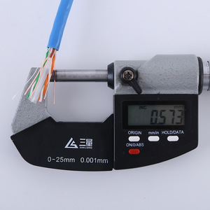 Cat6 Utp Network <b>Cable</b> 0.58mm Pure Copper Non Shielded Data <b>Cable</b> For Computer PVC Jacket - Product Image 2