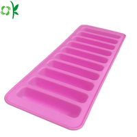 OKSILICONE Moule à chocolat en silicone de qualité alimentaire de forme rectangulaire Moule à beurre pour bonbons Moule à barre de chocolat pliable