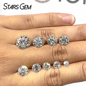 Diamant de laboratoire certifié IGI 0,5 carat 1 carat 2 carats Couleur D Pureté VVS2 Forme Ronde Diamant en vrac HPHT CVD Diamant de laboratoire - Product Image 1