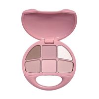 Palette de fards à paupières LUCKGO Pocket Ring, finition mate, paillettes fines, surligneur pigmenté, poudre de fard à paupières mignonne