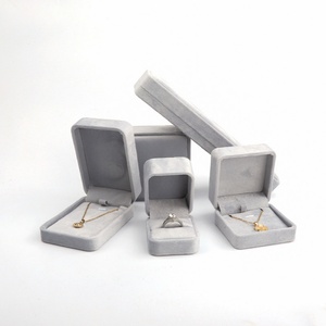 Wholesale High End Ring Bracelet <b>Earrings</b> Ring <b>Box</b> Jewellery Packaging Custom logo Handmade Premium LissVelvet Jewelry <b>Box</b> - Product Image 2