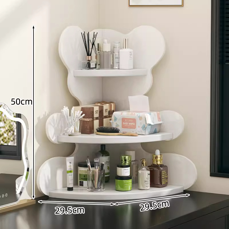Etagère d'angle en forme d'ours [Etagère blanche - étagères blanches]