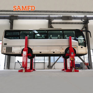 SAMFD Hydraulic Heavy Duty <span class=keywords><strong>Four</strong></span> Post Mobile Column Lift untuk Truk Kendaraan Komersial Kapasitas Angkat 7500kg Tinggi Angkat 1500mm - Product Image 4