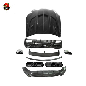 Nouvelle condition en Fiber de carbone modifié LD Style <span class=keywords><strong>GLE</strong></span> 63 coupé C167 Bodykit avant lèvre Spoiler arrière diffuseur capot pour style de voiture - Product Image 6