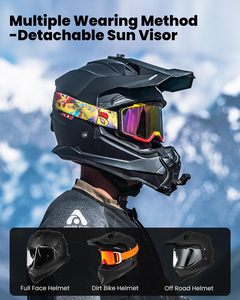 <span class=keywords><strong>Casco</strong></span> de Motocicleta Doble Propósito para Aventura, con Visera Solar Compatible con Pinlock, para Moto de Nieve, ATV, Motocross, Todoterreno - Product Image 2
