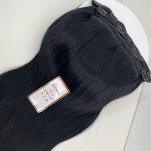 Extensiones de Cabello Virgen Vietnamita 100% de Lujo, con Clip, 7/8 Piezas, Lisas y Sedosas, Rubias, Remy, con Cutícula Alineada - Product Image 1