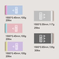 Bandes de résistance plates bicolores pour le yoga, le remodelage corporel, les étirements, la musculation, la danse, les exercices, bandes élastiques