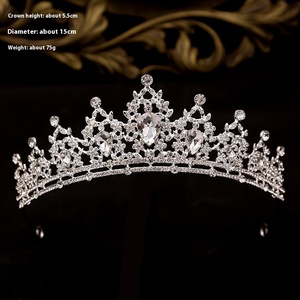 Kim Cương Accessoire Femme Tiaras Pha Lê Sang Trọng Diadem Đầy Màu Sắc Hợp Kim Coronas Decorativas Lấp Lánh Pageant Vương Miện Bán Buôn - Product Image 3