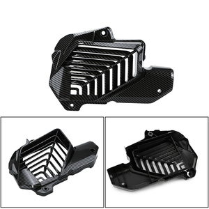 Piezas de motocicleta para Honda PCX160, fibra de carbono, Impresión de <span class=keywords><strong>transferencia</strong></span> de agua, capó de escape trasero, capó de filtro de aire, cubierta de tanque de agua - Product Image 6
